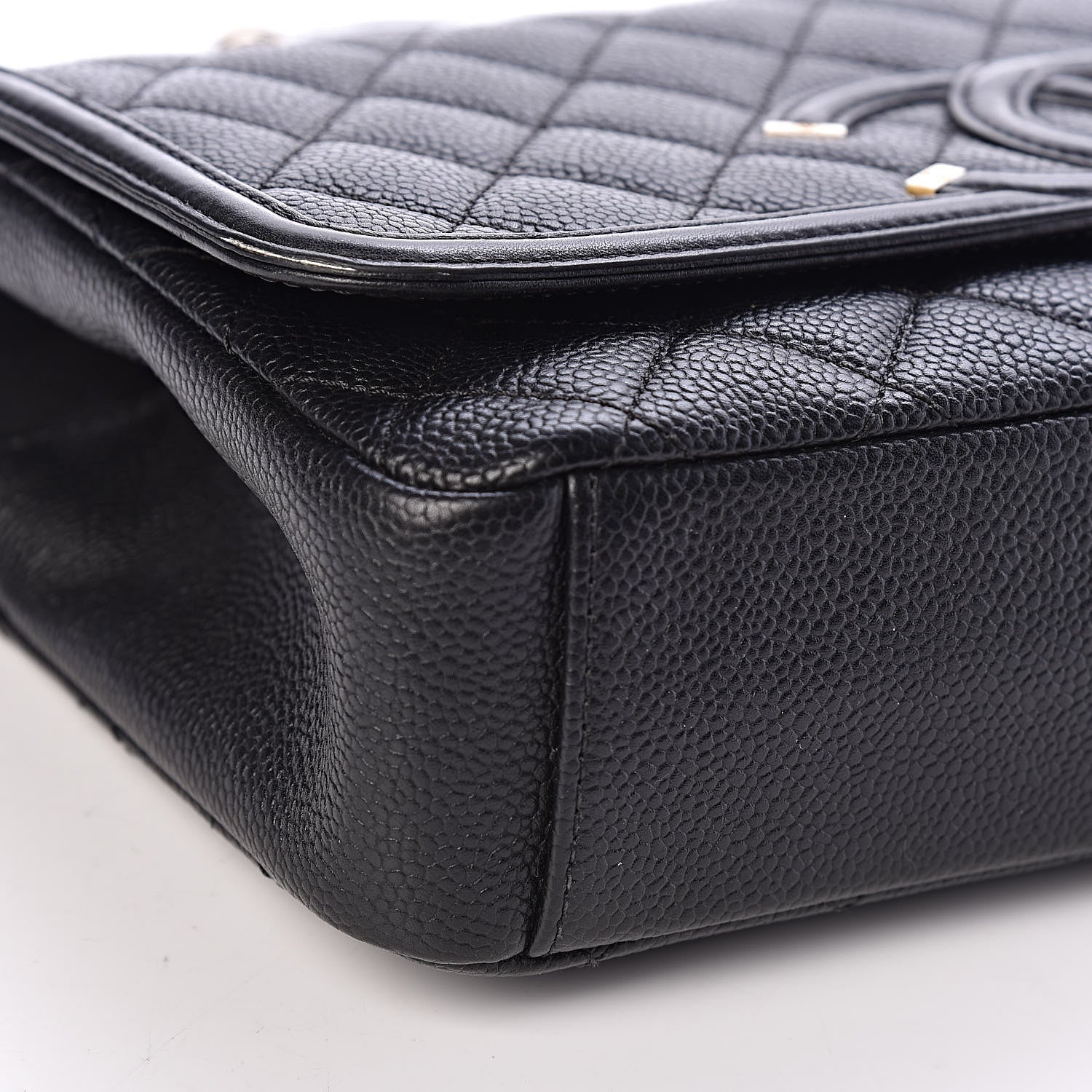 Chanel Caviar Quilted Medium CC Filigree Flap Black 5 of 15