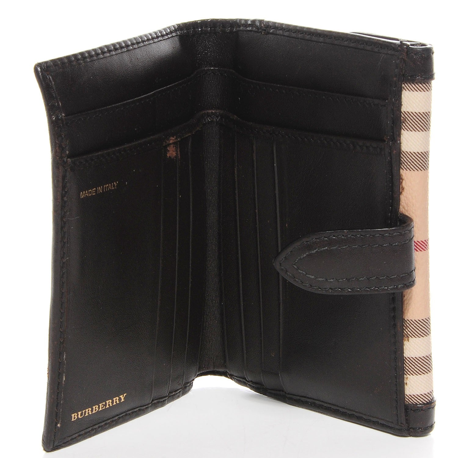 Burberry Haymarket Check Wallet Brown 5 of 7