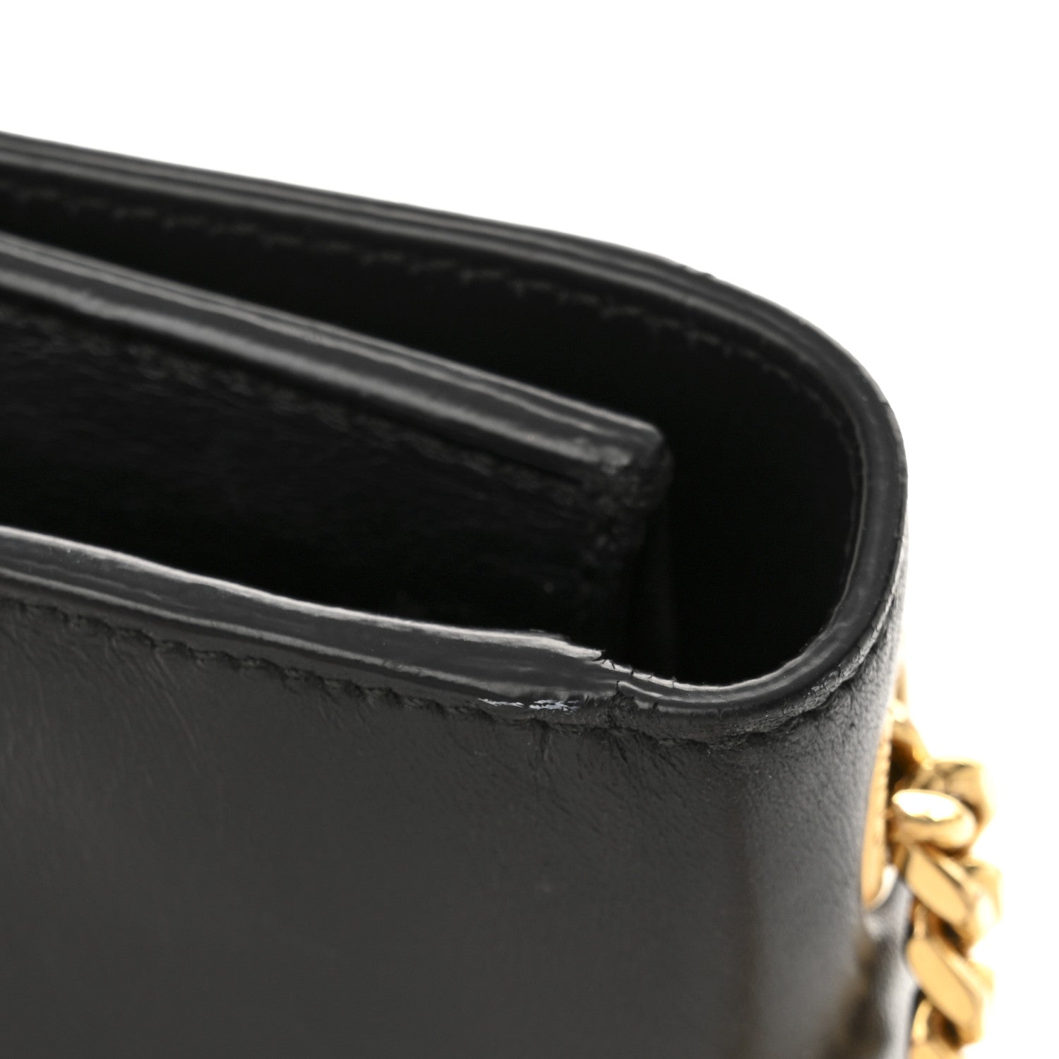 Saint Laurent Calfskin Small Classic Monogram Kate Tassel Satchel Black 13 of 14