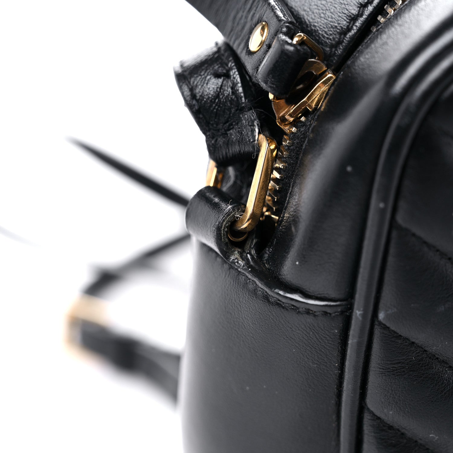 Saint Laurent Calfskin Matelasse Monogram Lou Camera Bag Black 15 of 18