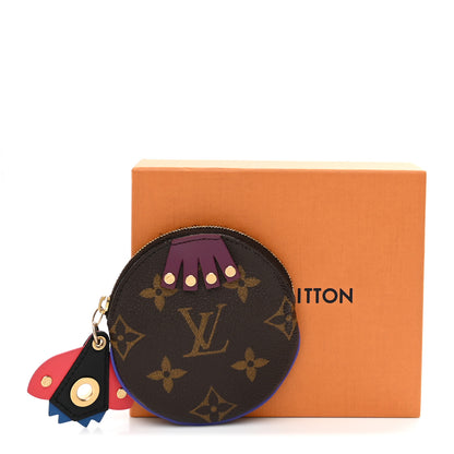 Louis Vuitton Monogram Totem Round Coin Purse Magenta 8 of 8