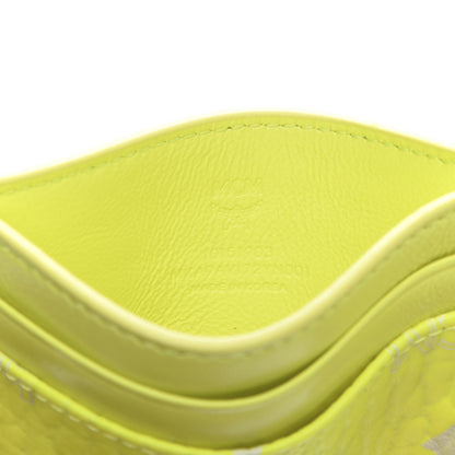 MCM Visetos Card Case Neon Yellow 6 of 7