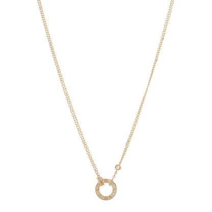 Cartier 18K Yellow Gold 2 Diamond LOVE Necklace 1 of 5
