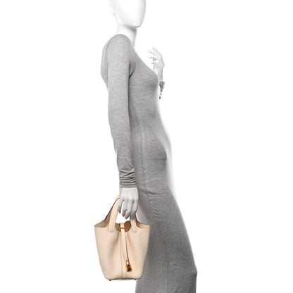 Hermes Taurillon Clemence Picotin Lock 18 PM Nata 2 of 11