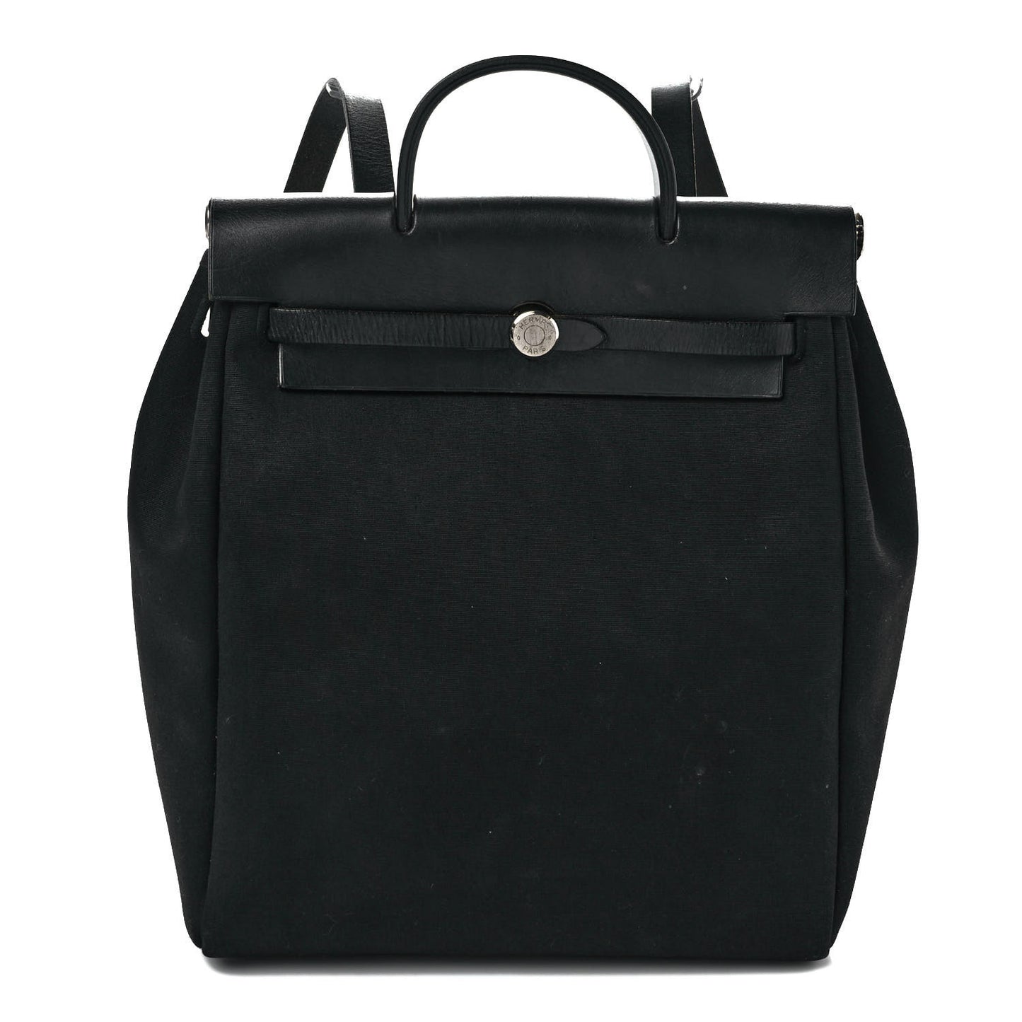 Toile Vache Calfskin Herbag 30 PM Backpack Black