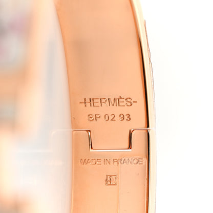 Hermes Enamel Printed Precious Paradise Narrow Clic Clac H Bracelet PM Faubourg 4 of 7