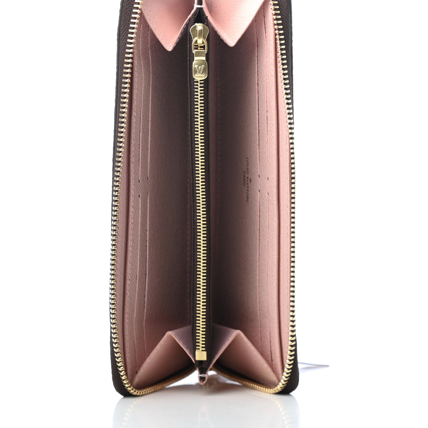Monogram Clemence Wallet Rose Ballerine