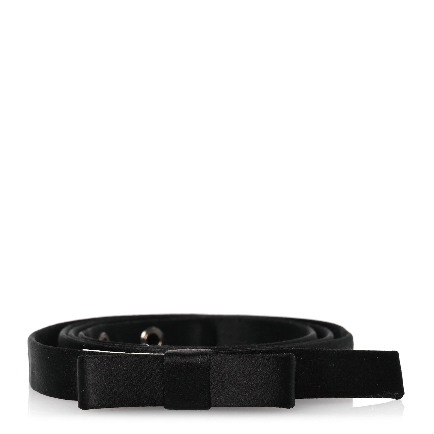 Christian Dior Silk Dior Bow Belt Black 1 of 6
