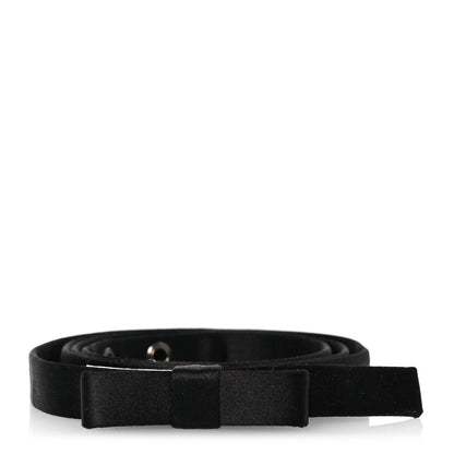Christian Dior Silk Dior Bow Belt Black 1 of 6