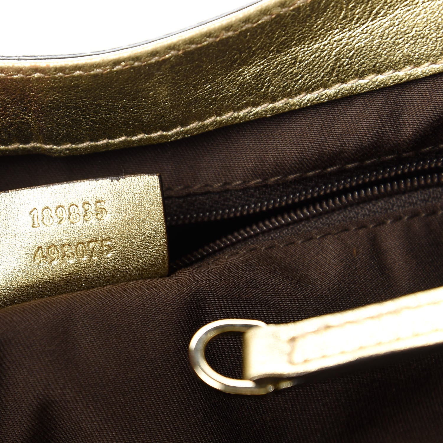 Gucci Monogram Large D Gold Hobo Metallic Gold 9 of 11
