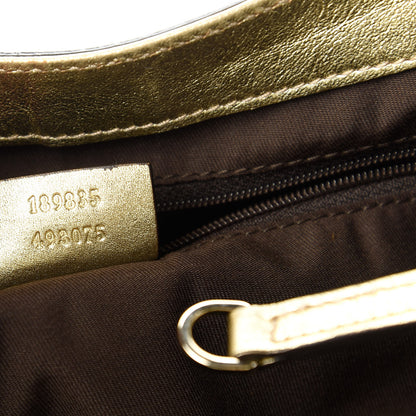 Gucci Monogram Large D Gold Hobo Metallic Gold 9 of 11