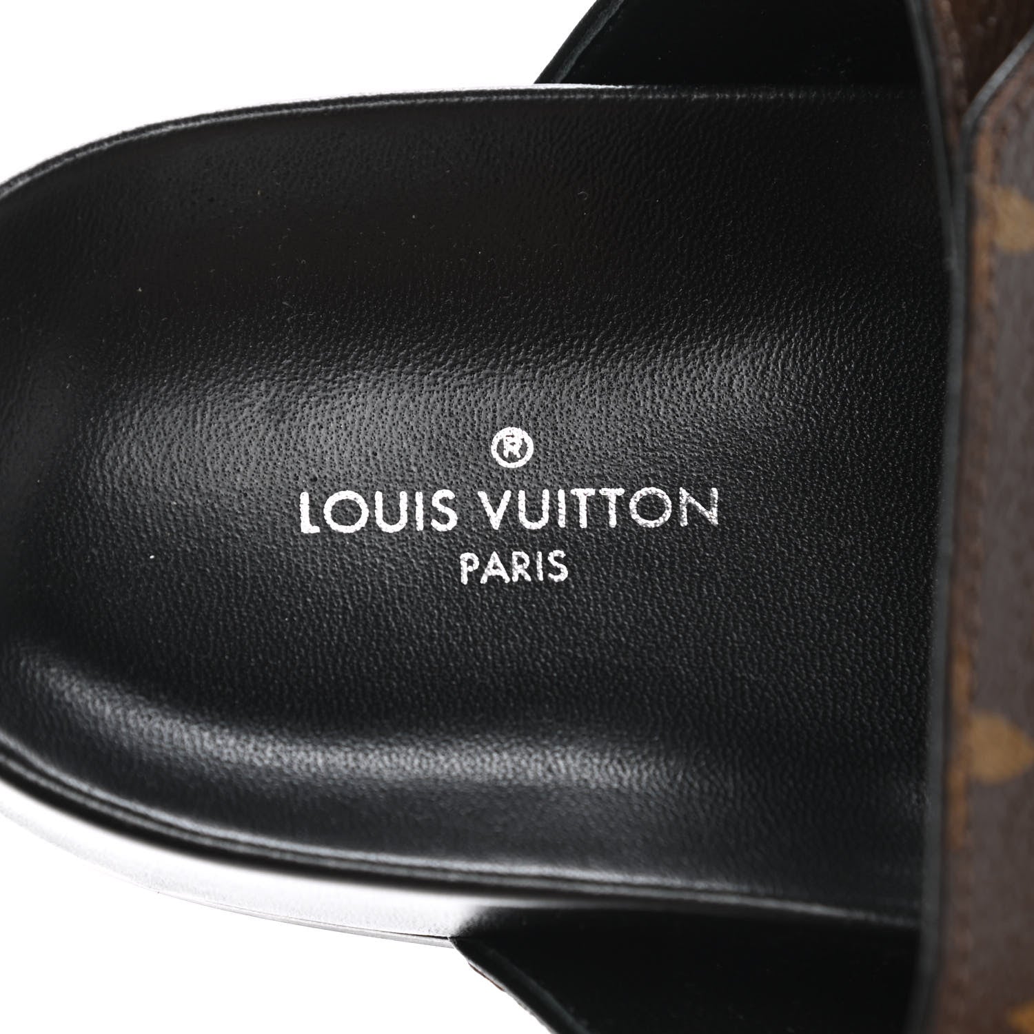 Louis Vuitton Monogram Bom Dia Mule Sandals 36 Black 7 of 8