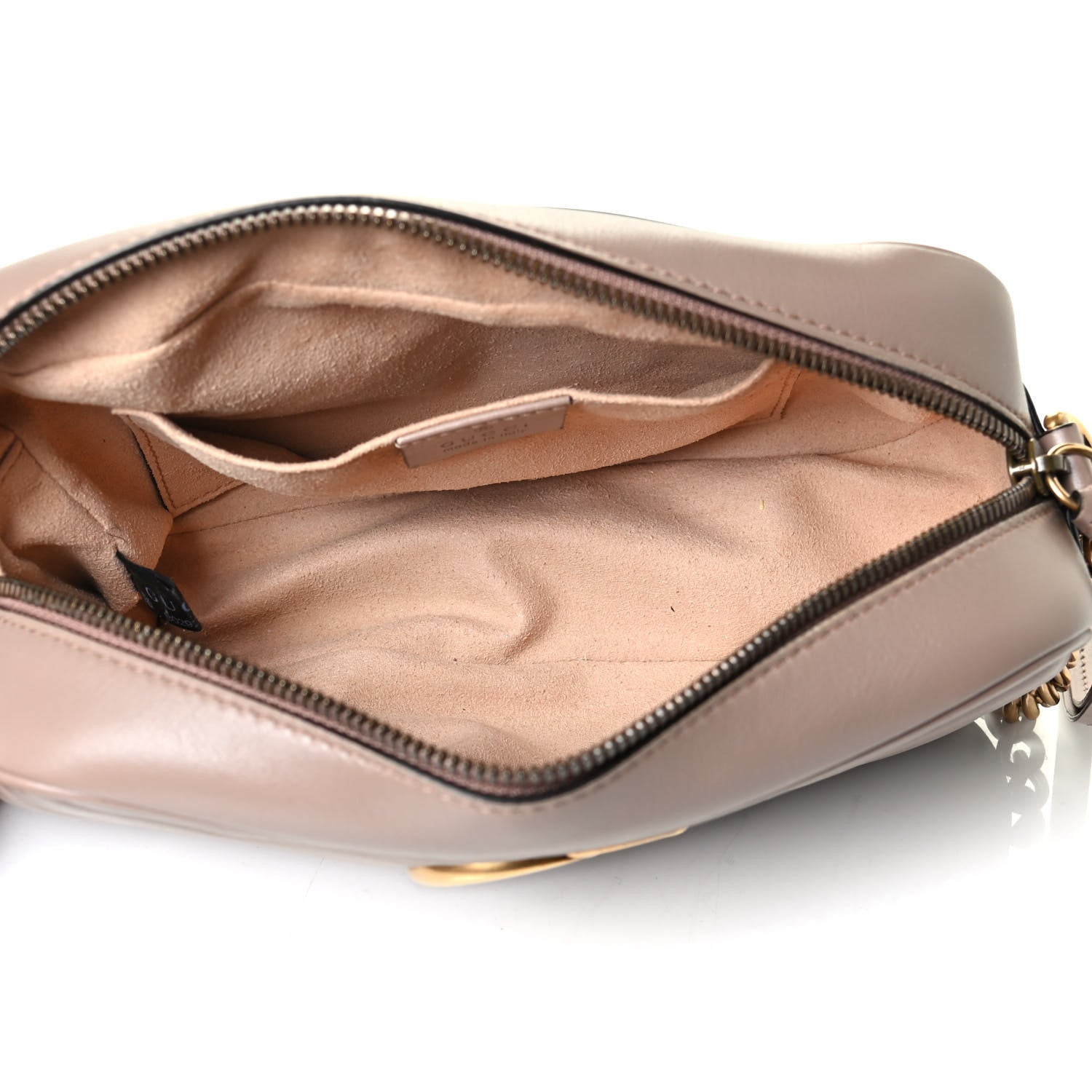 Gucci Calfskin Matelasse Small GG Marmont Chain Shoulder Bag Porcelain Rose 4 of 4