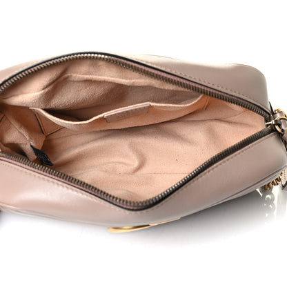 Gucci Calfskin Matelasse Small GG Marmont Chain Shoulder Bag Porcelain Rose 4 of 4