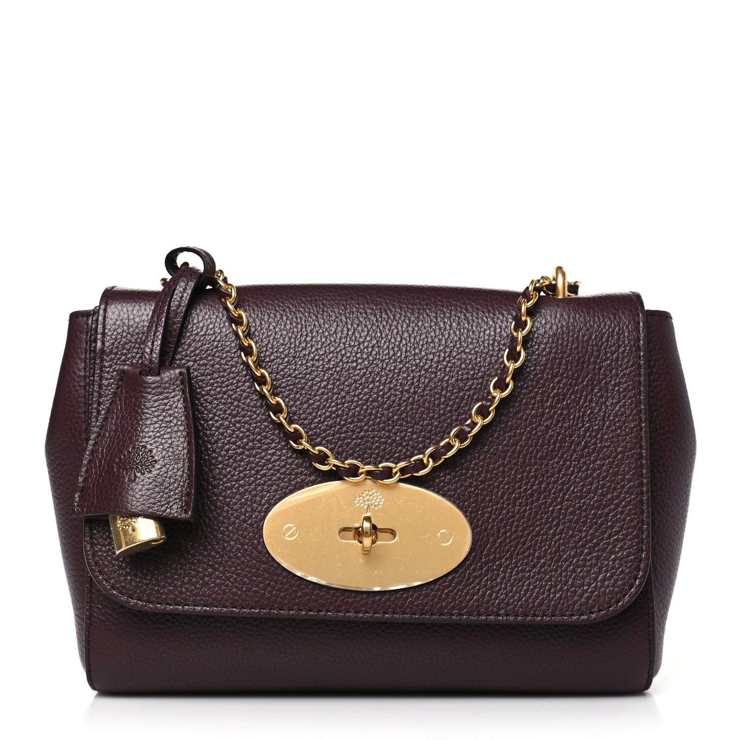 Mulberry Small Classic Grain Calfskin Small Lily Flap Oxblood 1 of 8