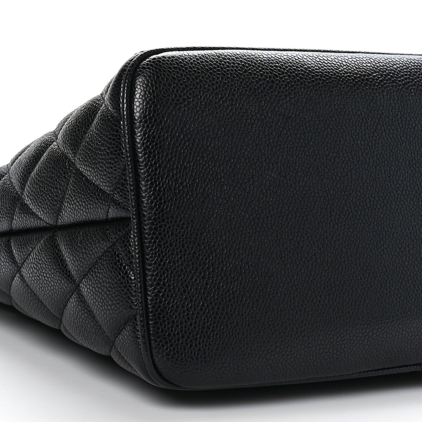 Caviar Quilted Medallion Tote Black