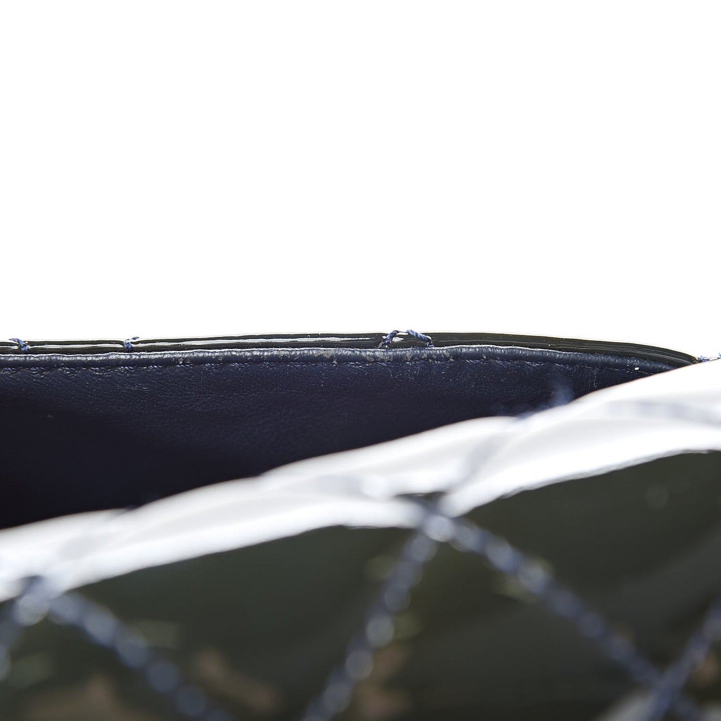 Patent Quilted 2.55 Reissue 227 Flap Dark Blue