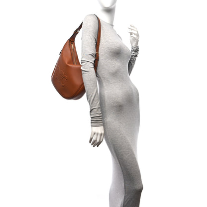 Celine Supple Calfskin Medium Triomphe Heloise Shoulder Bag Tan 3 of 10