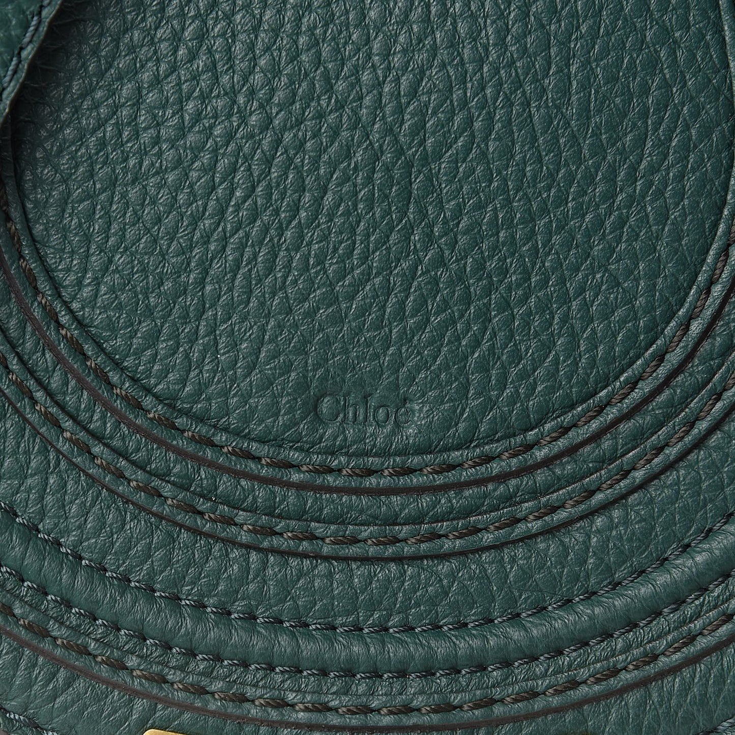 Calfskin Mini Marcie Round Crossbody Bag Rainforest