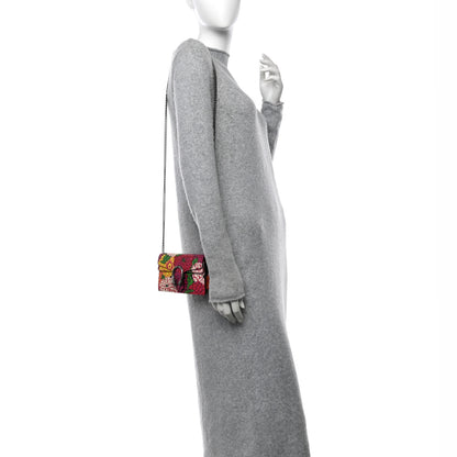 Gucci X KEN SCOTT New Shangai Calfskin Pomponica Print Super Mini Dionysus Shoulder Bag Multicolor 2 of 9