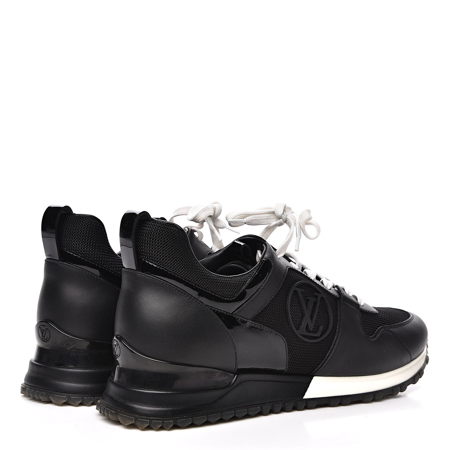 Calfskin Run Away Sneakers 39 Black