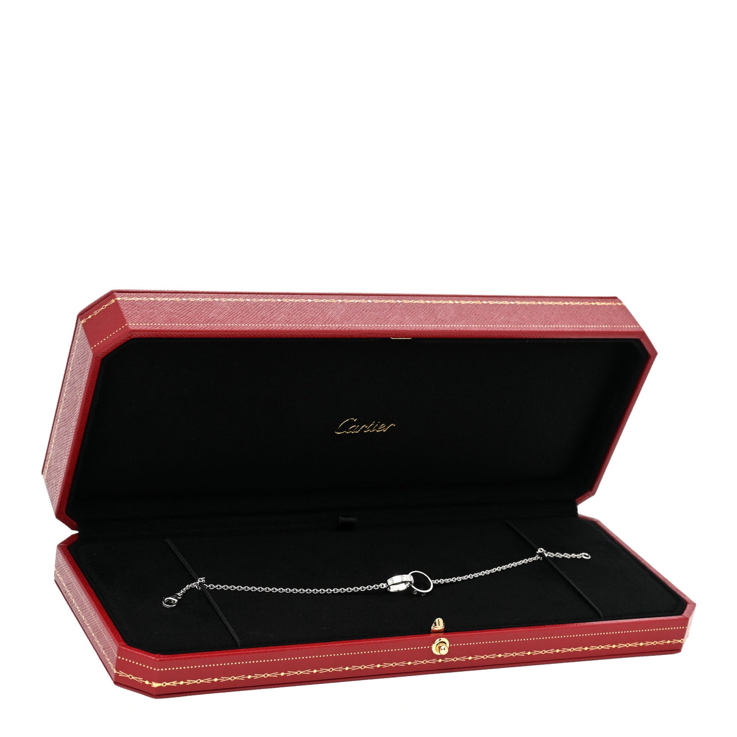 18K White Gold Interlocking LOVE Bracelet