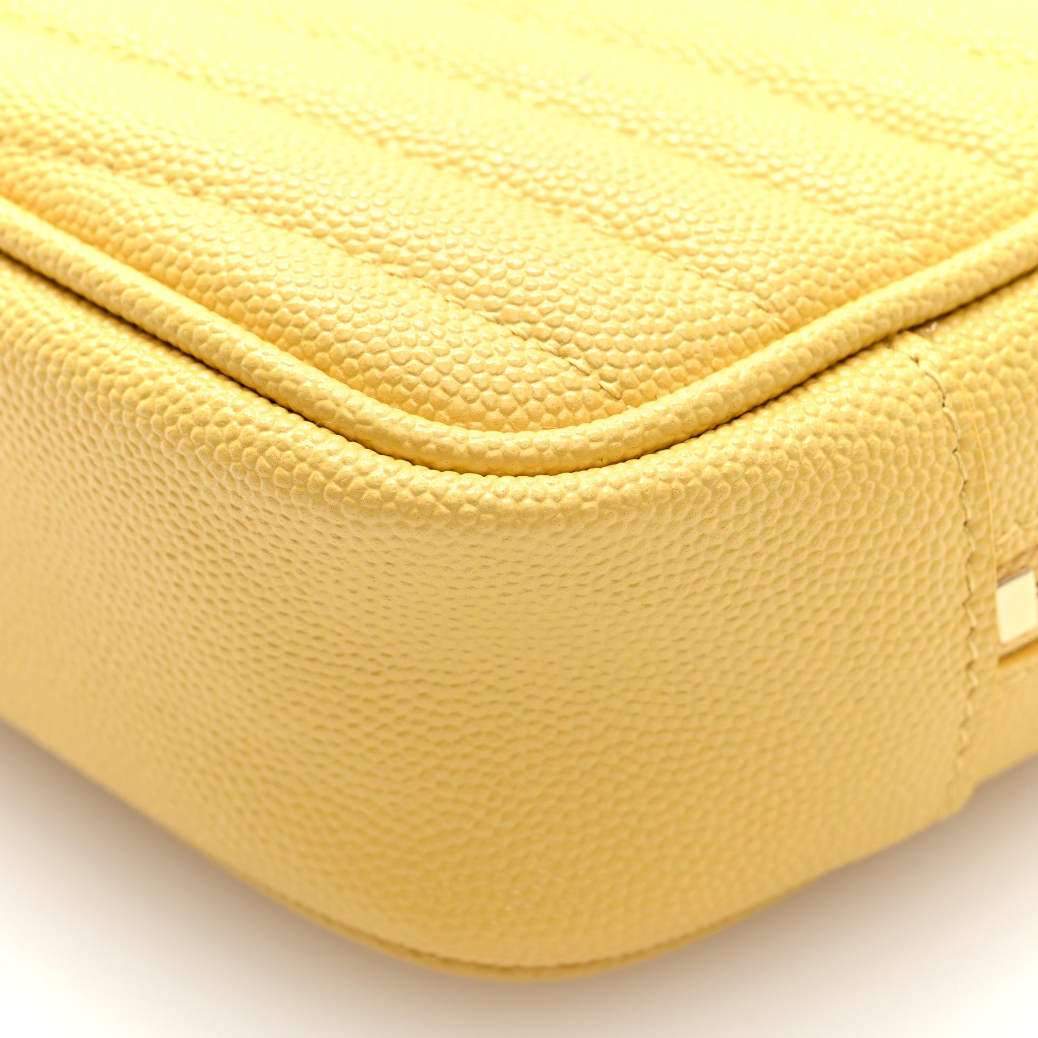 Saint Laurent Grain De Poudre Matelasse Monogram Mini Lou Camera Bag Light Chartreuse 9 of 9