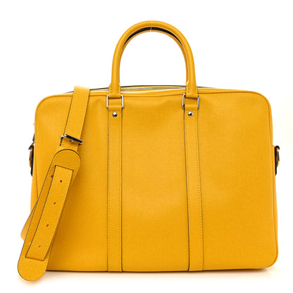 Louis Vuitton Taiga Porte Documents Voyage PM Yellow Altair 1 of 10