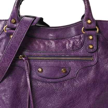 Balenciaga Agneau Classic Gold Hardware Velo Dark Violet 8 of 10