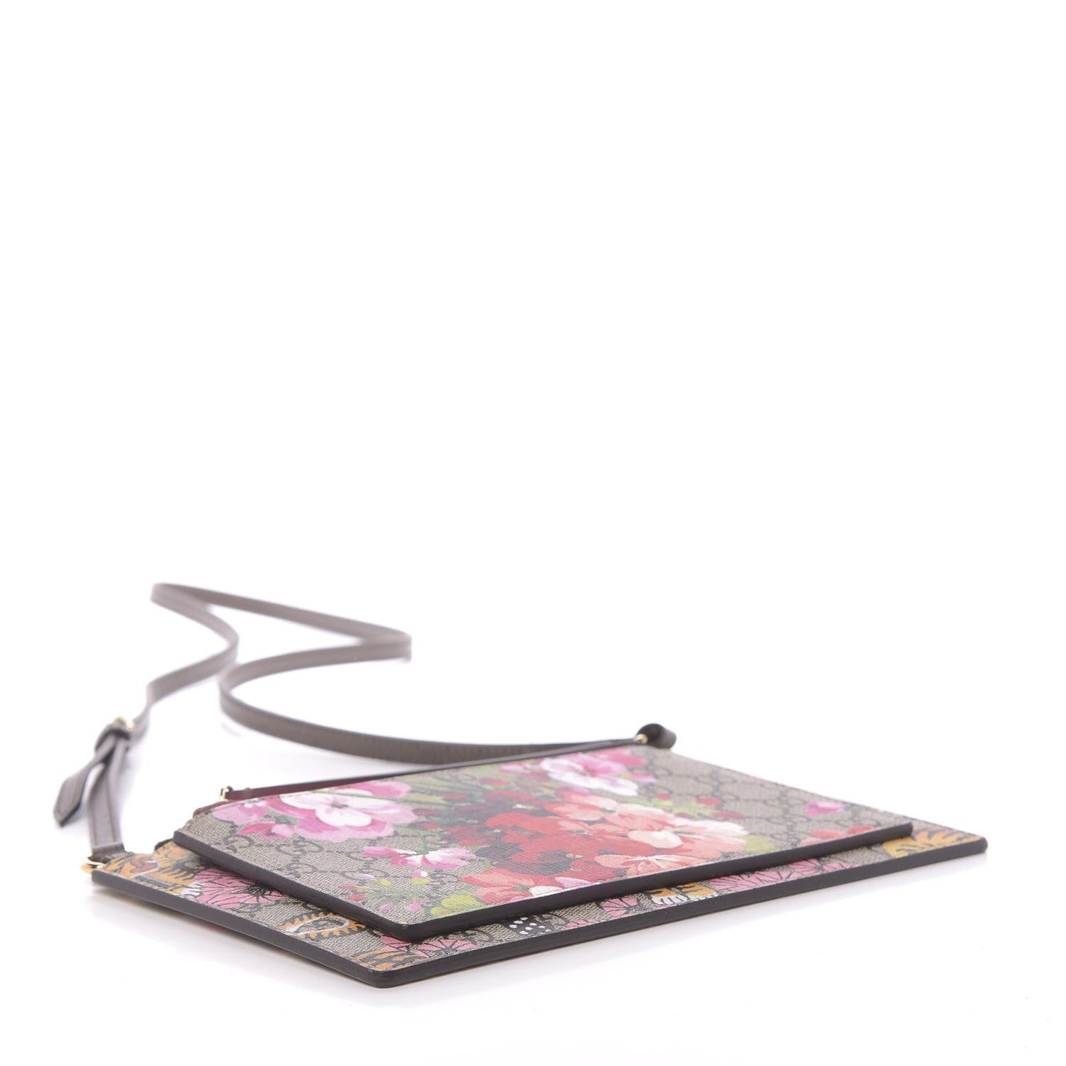 Gucci GG Supreme Monogram Bengal Blooms Shoulder Bag Beige Pink 4 of 12