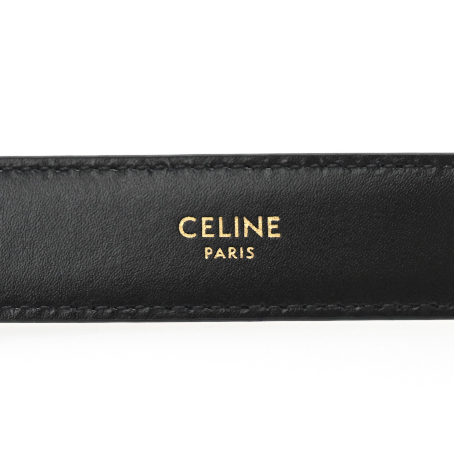 Celine Box Calfskin Medium 25mm Triomphe Belt 70 28 Black 5 of 8