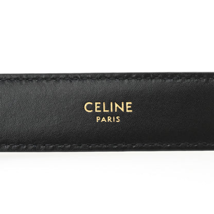 Celine Box Calfskin Medium 25mm Triomphe Belt 70 28 Black 5 of 8