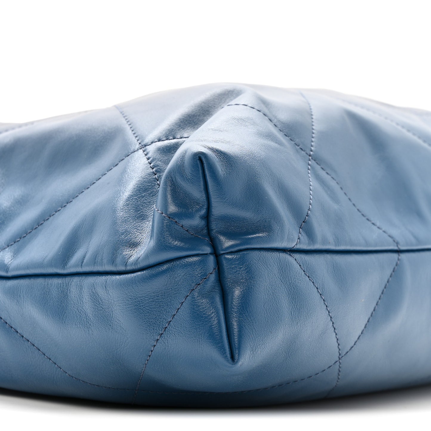 Shaded Calfskin Quilted Chanel 22 Blue Dark Blue