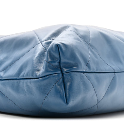 Chanel Shaded Calfskin Quilted Chanel 22 Blue Dark Blue 9 of 11