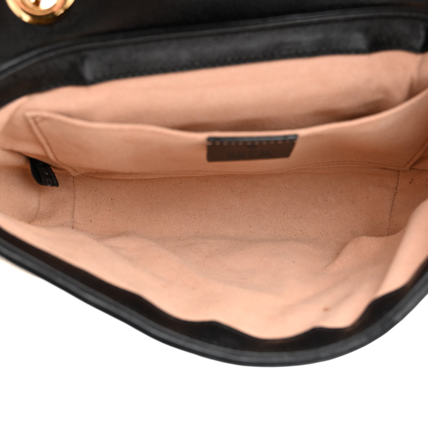 Gucci Monogram Matelasse Diagonal Mini GG Marmont Shoulder Bag Beige Black 5 of 10