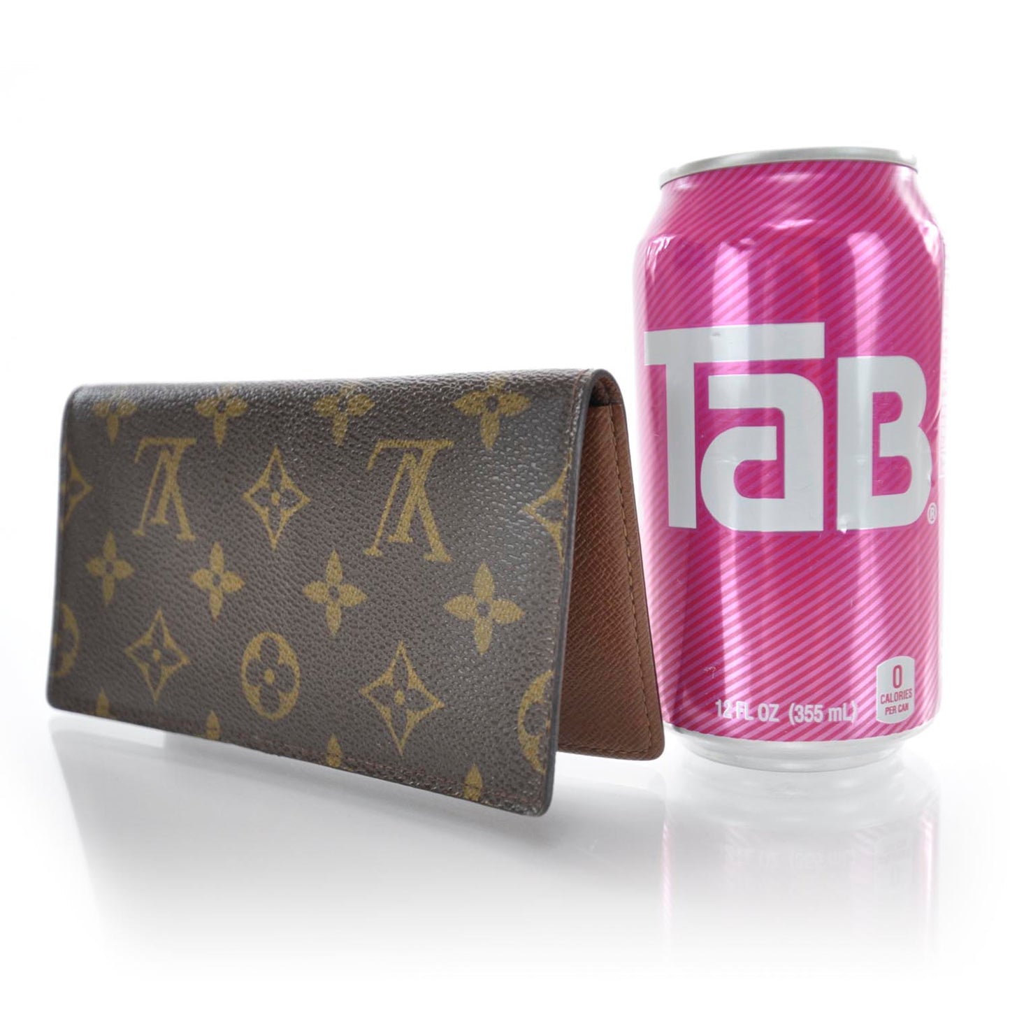 Monogram Simple Checkbook Holder Wallet