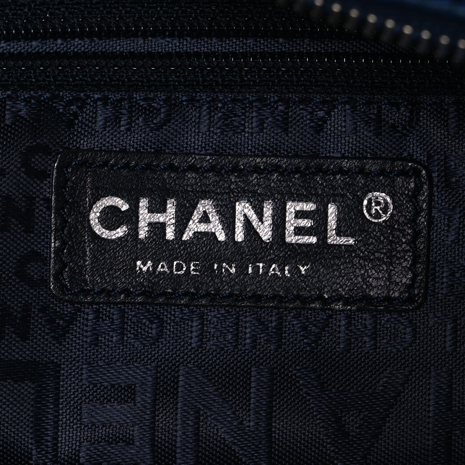 Chanel Caviar Perforated Bowler Blue 6 of 11