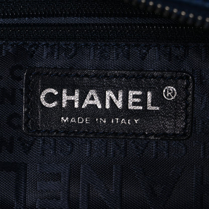 Chanel Caviar Perforated Bowler Blue 6 of 11