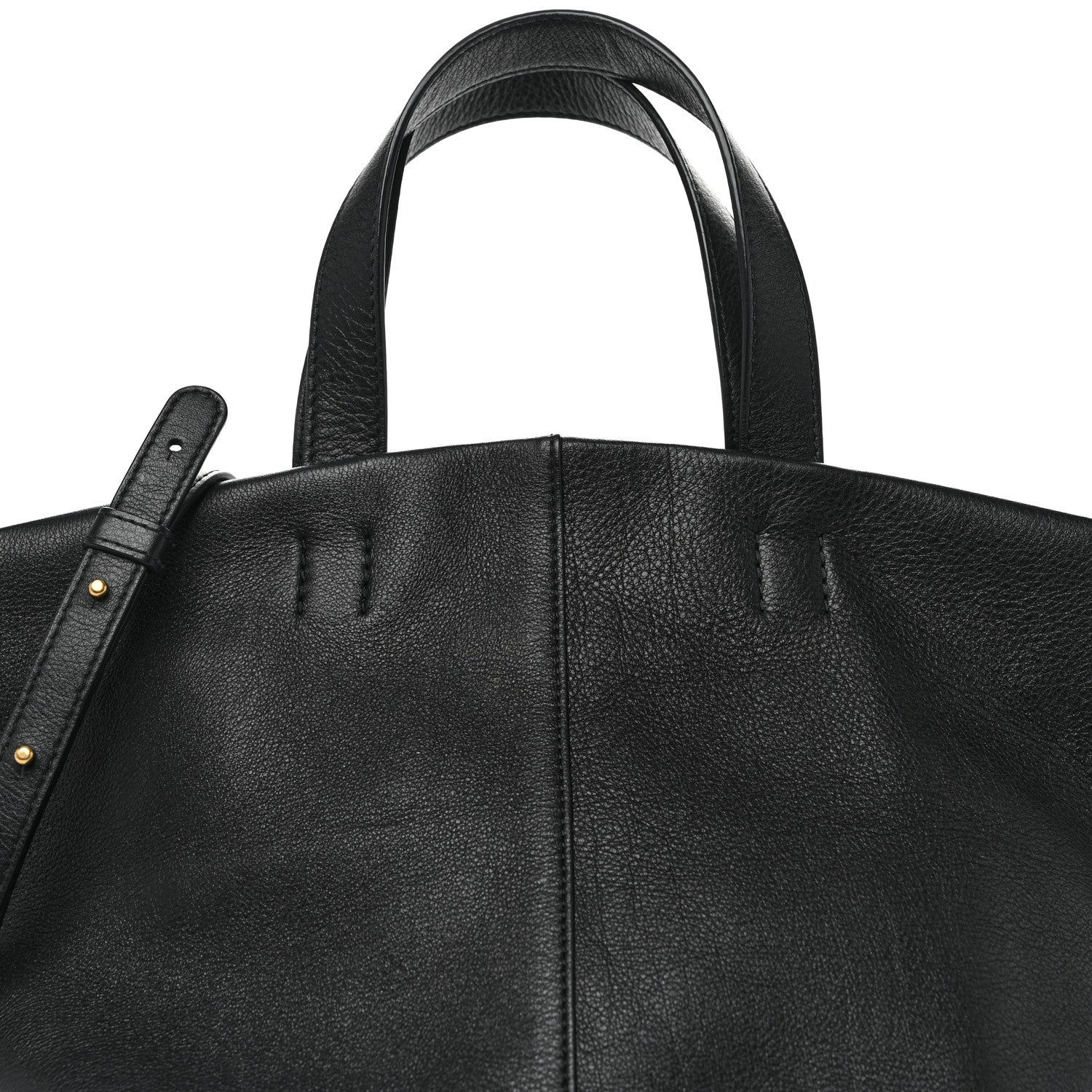 Mansur Gavriel Calfskin Tulipano Bag Black 7 of 9