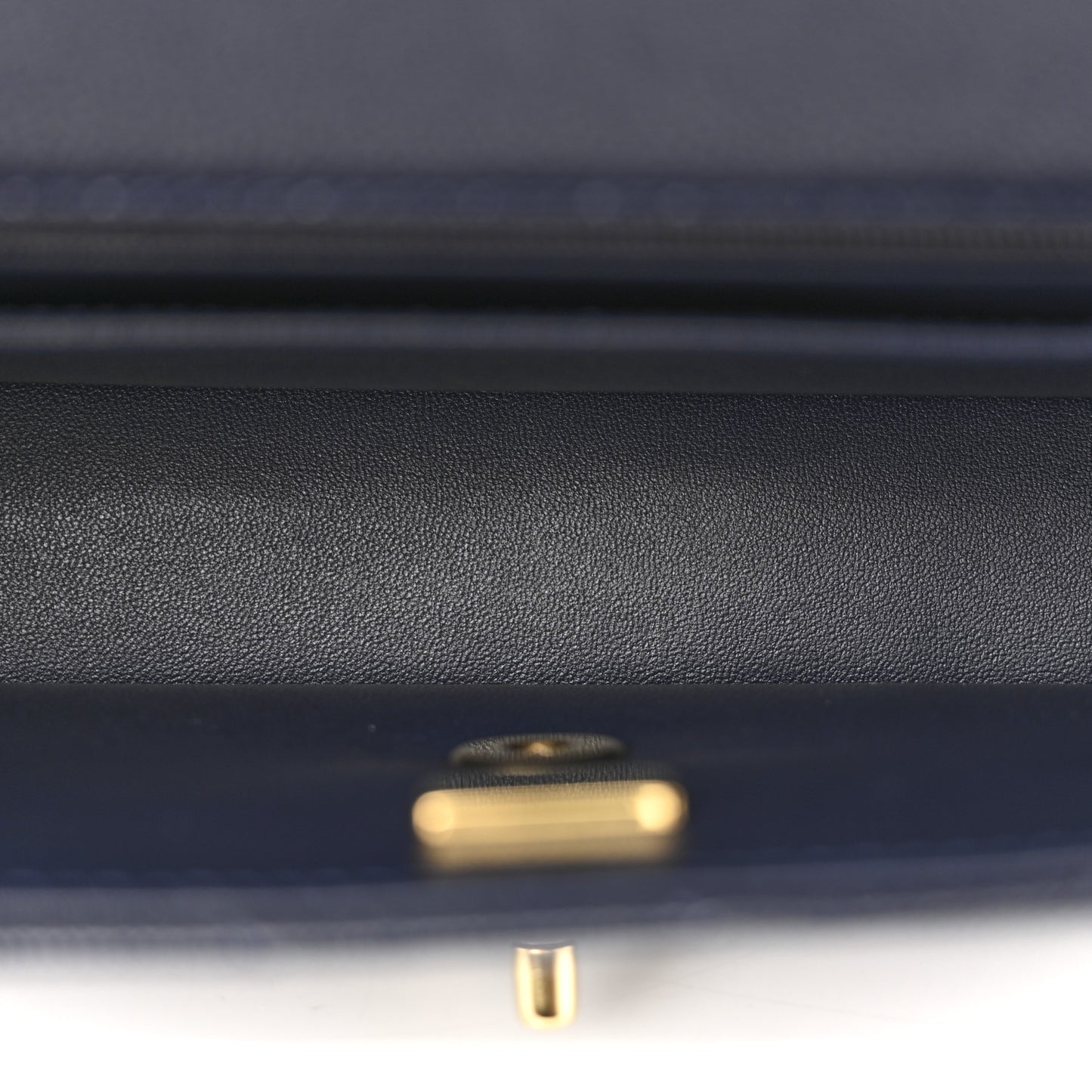 Caviar Quilted Small Handy CC Flap Navy