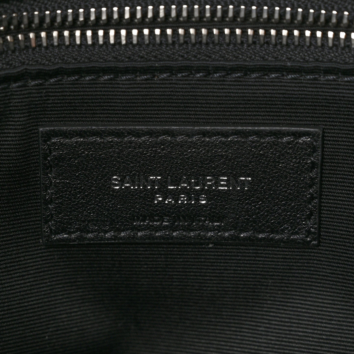 Patent Matelasse Monogram Medium Niki Chain Satchel Black