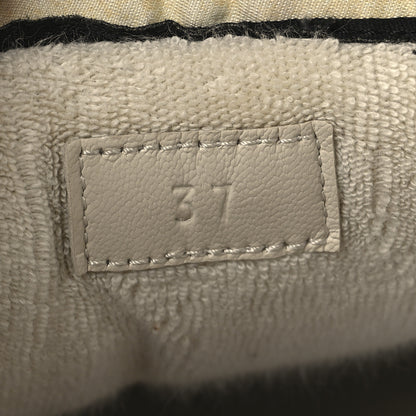 Gucci Moire Fabric Nubuck Web Womens Screener Sneakers 37 Cinnamon Dusty Milk New Lavender 7 of 9