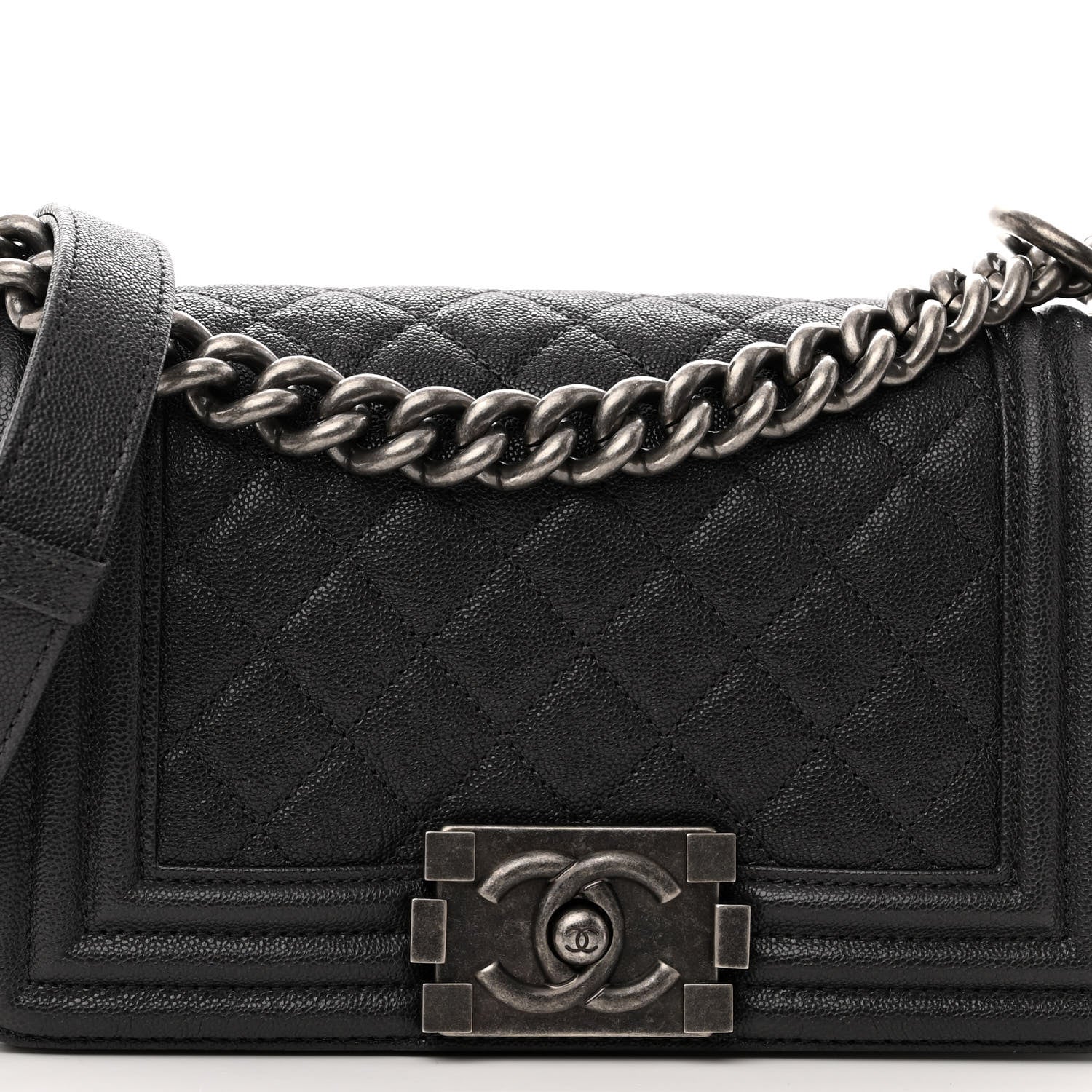Chanel Caviar Quilted Small Boy Flap Black 8 of 10