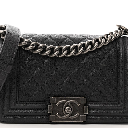 Chanel Caviar Quilted Small Boy Flap Black 8 of 10