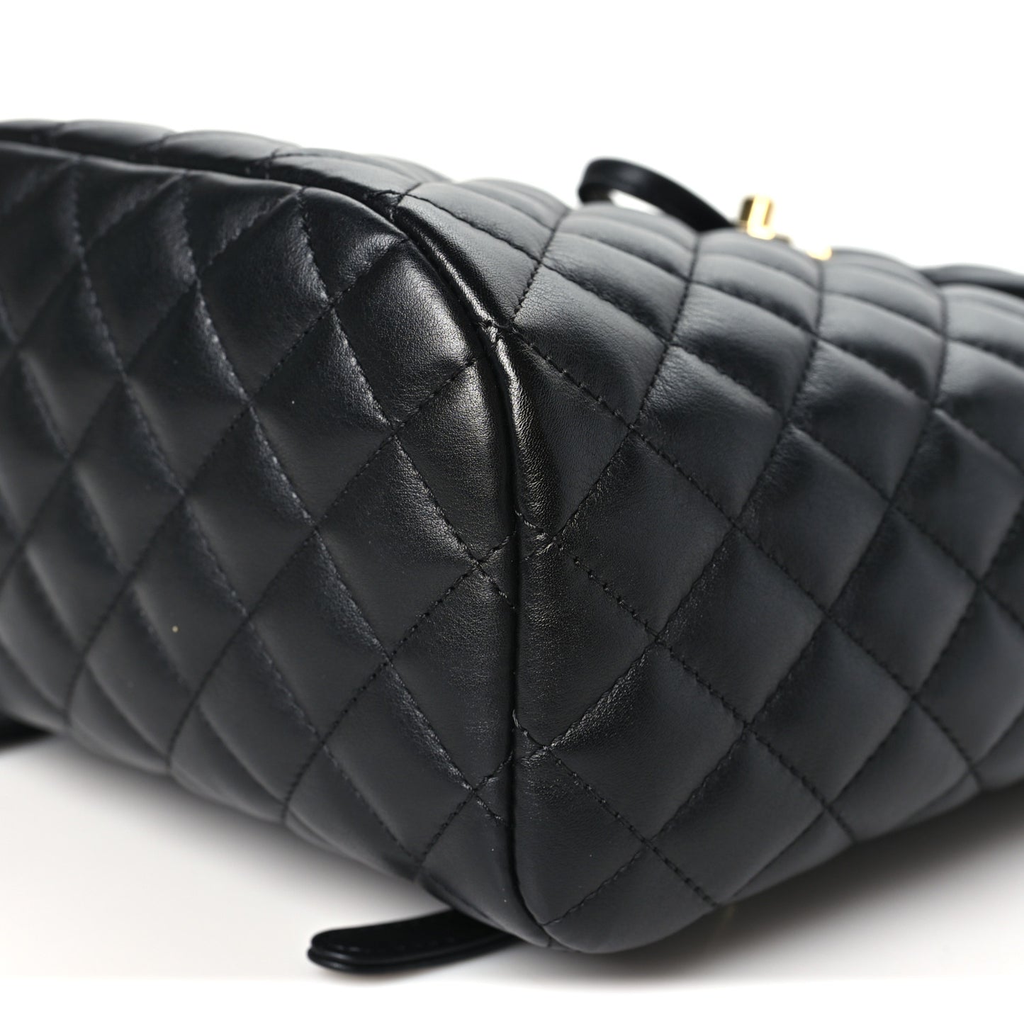 Calfskin Quilted Small Urban Spirit Backpack Black