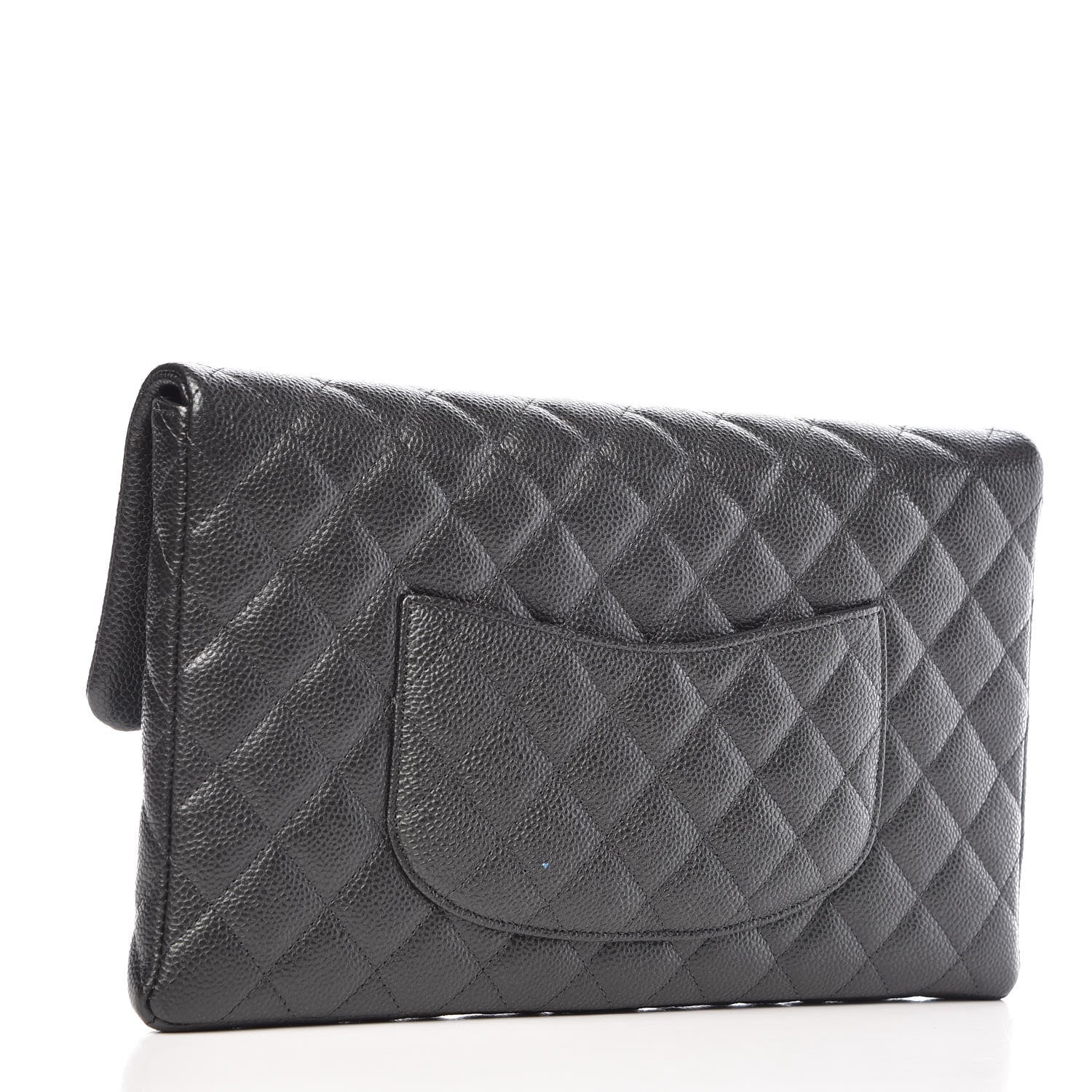 Chanel Caviar Quilted Clutch Dark Grey 3 of 9