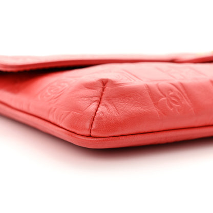 Chanel Lambskin Precious Symbols Flap Pochette Red 9 of 14