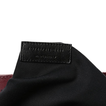 Saint Laurent Calfskin Y Quilted Monogram Large Loulou Chain Satchel Rouge Legion 7 of 10