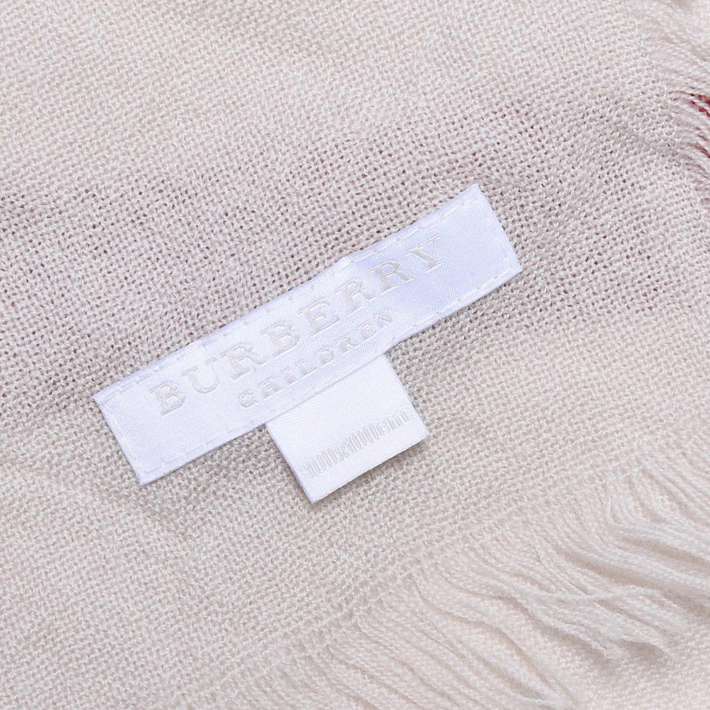 Merino Wool Check Square Scarf Stone