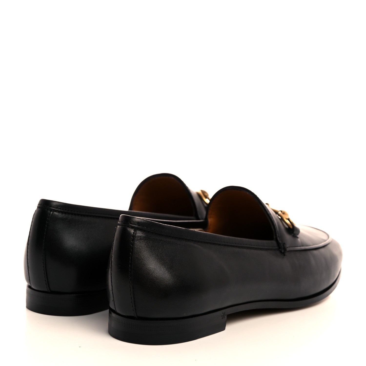 Gucci Calfskin Womens Jordaan Loafers 37 Black 4 of 8